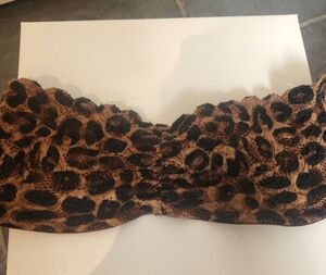 Rue 21 Tarea Cheetah Leopard Print Bandeau Bra  - Size Small